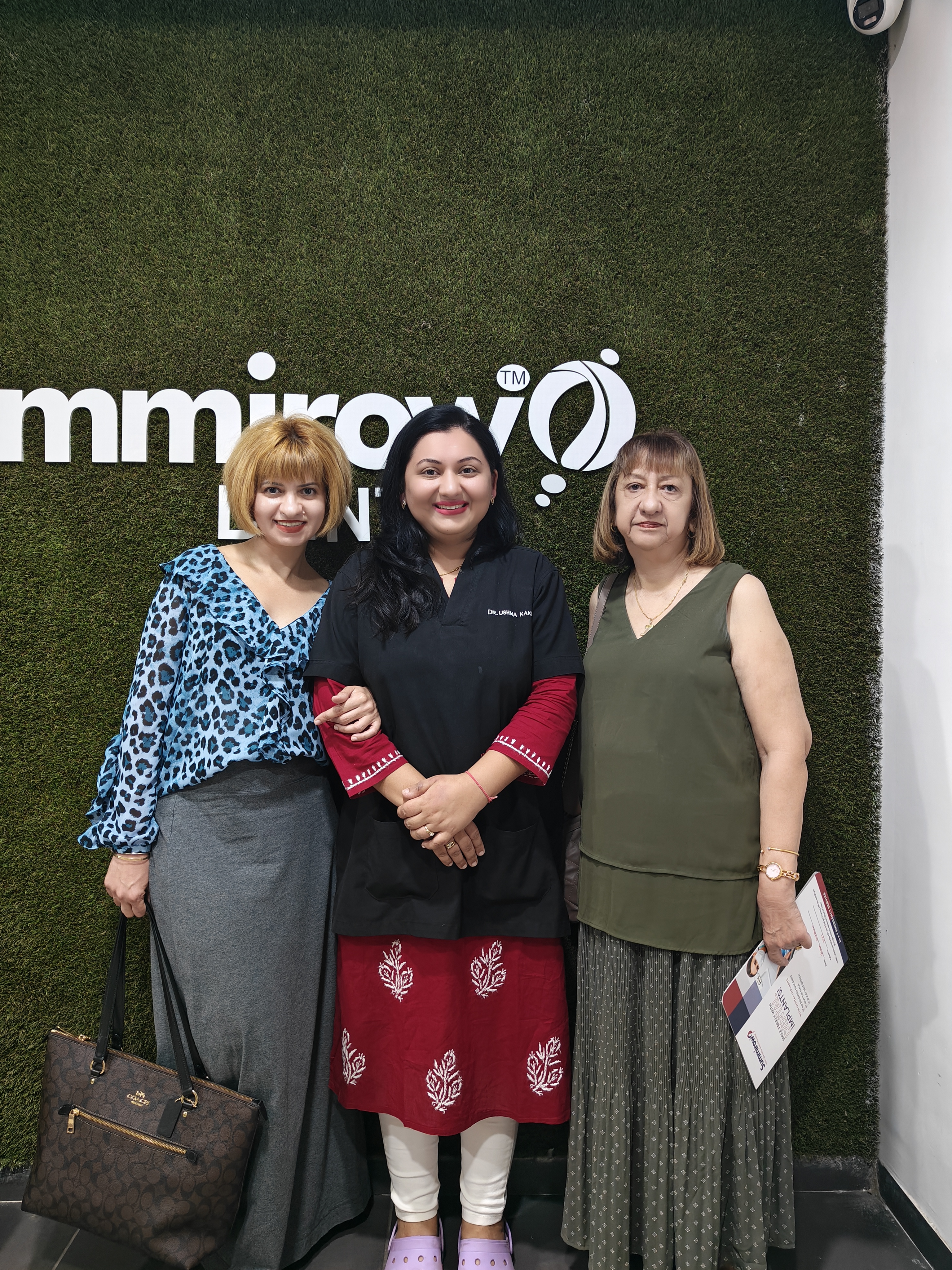 NRI patients with Dr. Ushma Kakkad at Summirow Dental Clinic